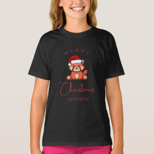 Red panda: Merry Christmas Matthew T-Shirt