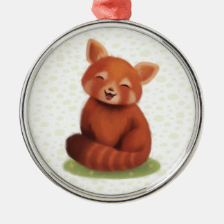 Red Panda Metal Tree Decoration