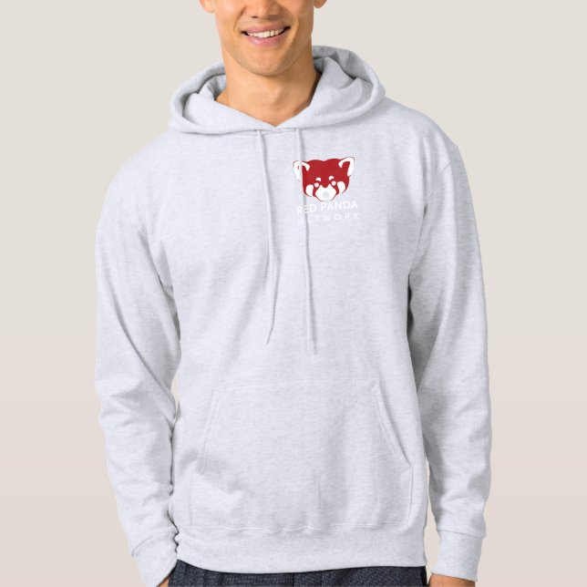 Red Panda Network Zip Hoodie - Dark (Front)