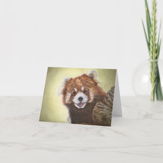 Red panda notecard (Front)