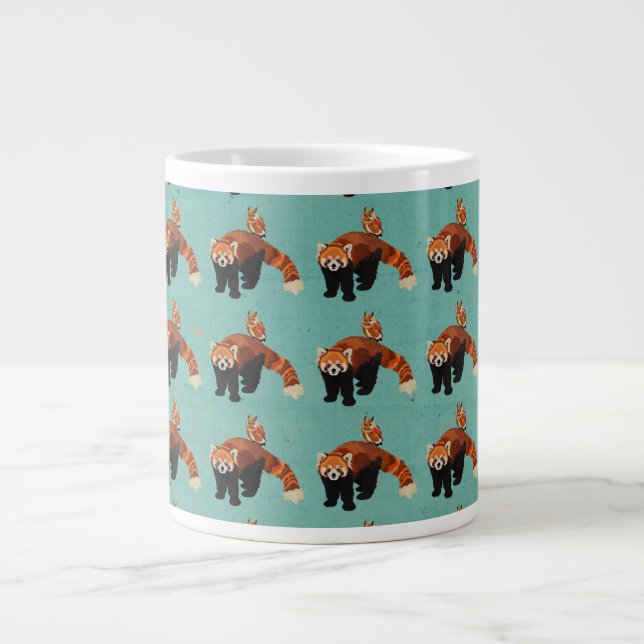 Red Panda & Owl Mug (Front)