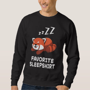 Red Panda Pandas Nap Sleeping Sleep Pajama Pajamas Sweatshirt
