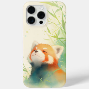 Red Panda Peaceful Bliss iPhone 15 Pro Max Case