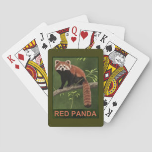 Red Panda Playing Cards