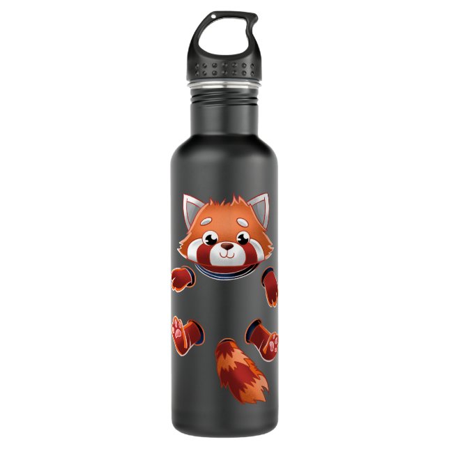 Red Panda - Pocket  710 Ml Water Bottle (Front)