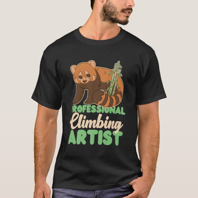 Red Panda Professional Climbing T-Shirt (Front)