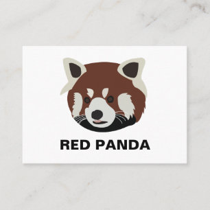 Red Panda Racoon Red Panda Business Card