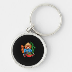Red Panda Ramen Cook Men Women Kids Ramen Gift Key Ring