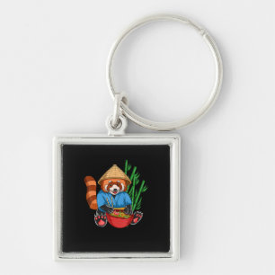 Red Panda Ramen Cook Men Women Kids Ramen Gift Key Ring