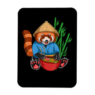 Red Panda Ramen Cook Men Women Kids Ramen Gift Magnet