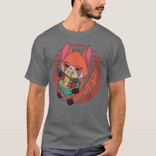 Red Panda Ramen Noodle Japan Cuisine Japanese Asia T-Shirt