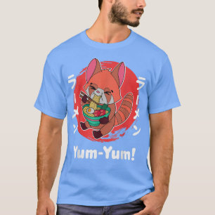 Red Panda Ramen Noodle Japan Cuisine Japanese Asia T-Shirt