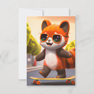 Red Panda Rides Invitation