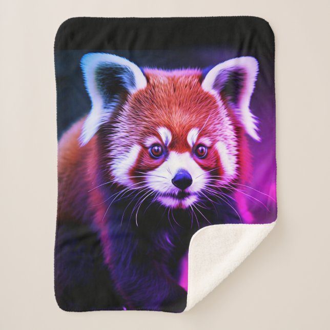 Red Panda Sherpa Blanket (Front)