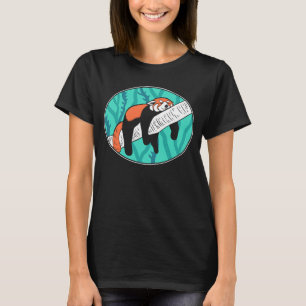 Red Panda Sleeping Sleepy Insomniac Or Not Sleepin T-Shirt