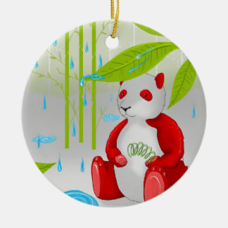 Red Panda Slinky Ceramic Tree Decoration