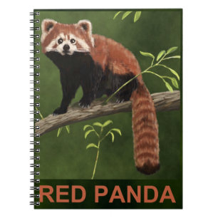 Red Panda Spiral Notebook