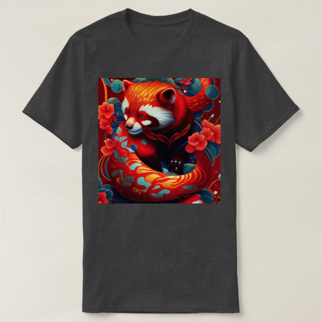 Red Panda Spirit Animal 2 T-Shirt (Design Front)
