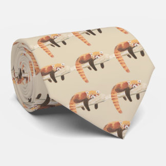 Red Panda tie for men