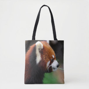 Red panda tote bag