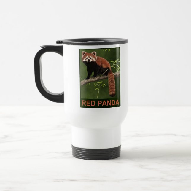 Red Panda Travel Mug (Left)