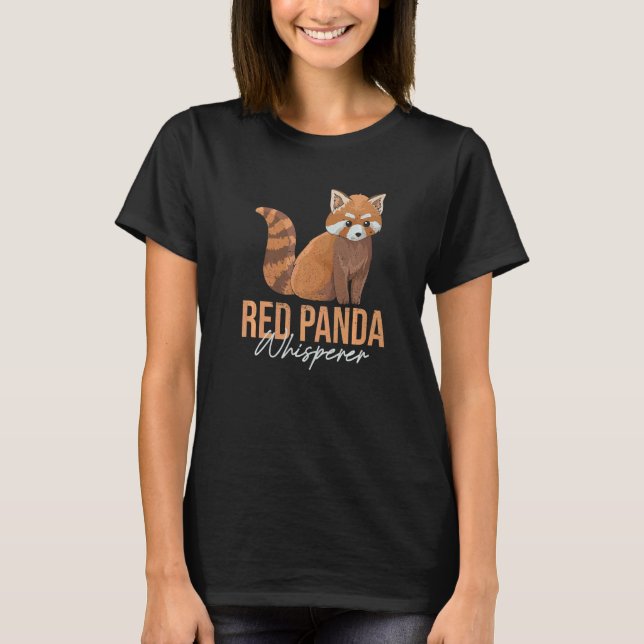 Red Panda Whisperer For A Red Panda Zoo Keeper T-Shirt (Front)