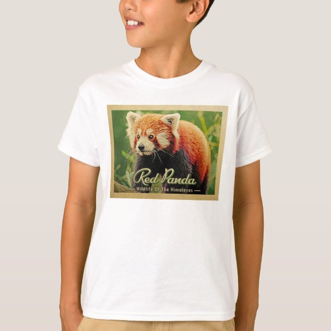 Red Panda - Wildlife Of The Himalayas T-Shirt (Front)