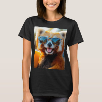 Red panda with cool sunglasses T-Shirt