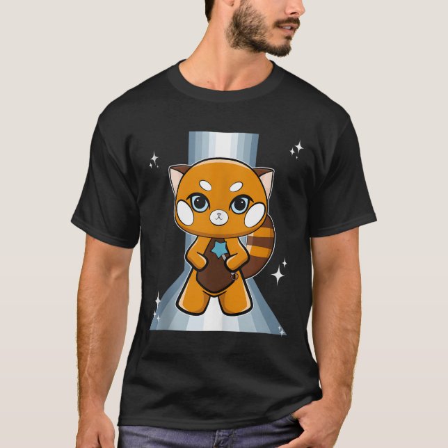 Red Panda With Scepter T-Shirt (Front)