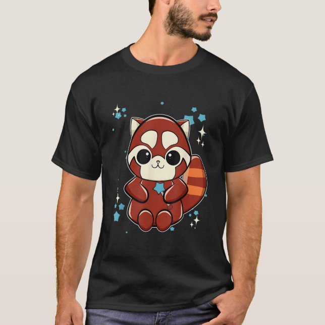 Red Panda With Scepter T-Shirt (Front)