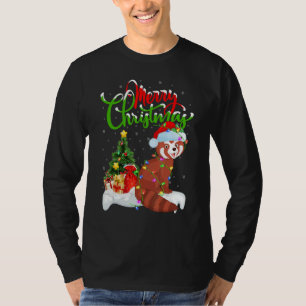 Red Panda Xmas Decorations Santa Red Panda Chris T-Shirt