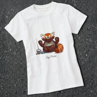 Red Panda Yoga Master Teacher Gift Animal Artwork