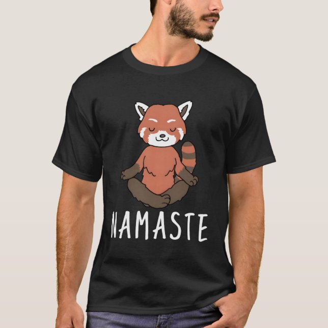 Red Panda Yoga T-Shirt (Front)