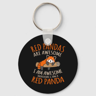 Red Pandas Are Awesome Cute Pet Animal Panda Lover Key Ring