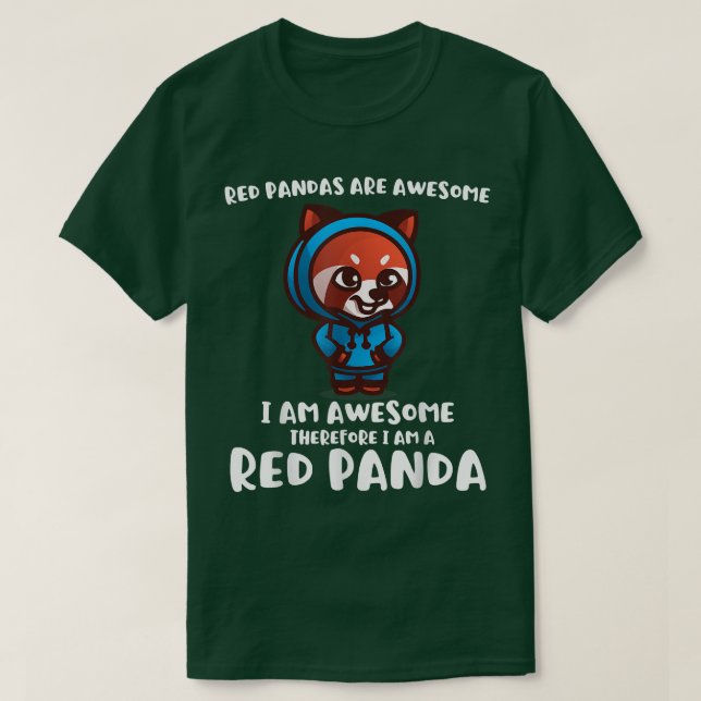 Red Pandas Are AwesomeCute Kids Adults Funny Kawai T-Shirt (Design Front)