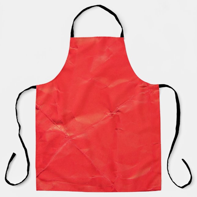 Red paper abstract texture backgroundabstract, age apron (Front)