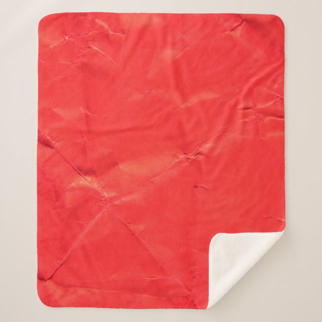Red paper abstract texture backgroundabstract, age sherpa blanket (Front)