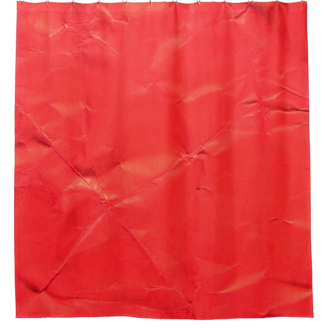 Red paper abstract texture backgroundabstract, age shower curtain (Front)