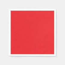 Red Paper Napkins for Birthday Party, Girl's