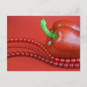 red paprika&beads postcard