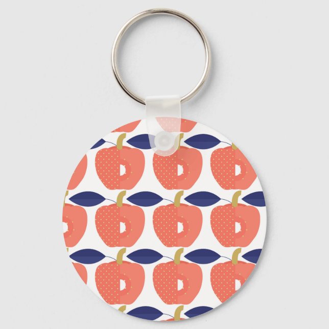 Red Paprika: Spice Inspired Seamless. Key Ring (Front)