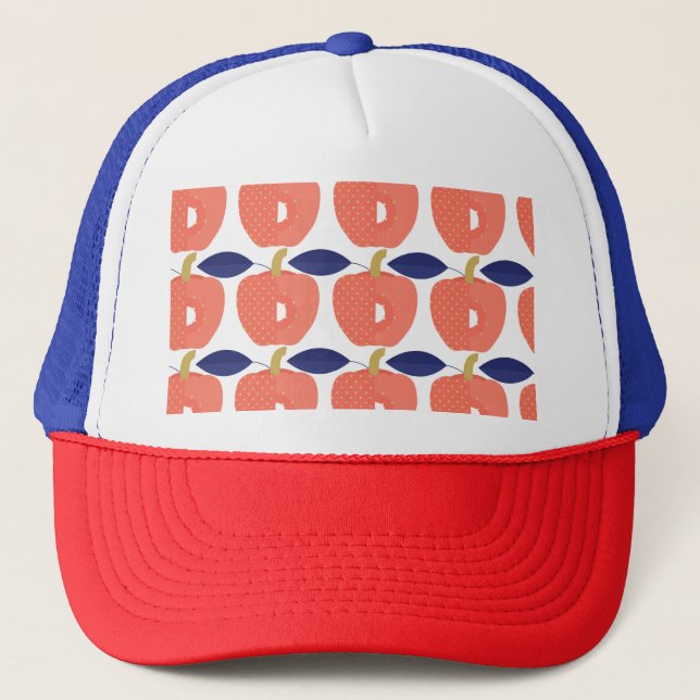 Red Paprika: Spice Inspired Seamless. Trucker Hat (Front)