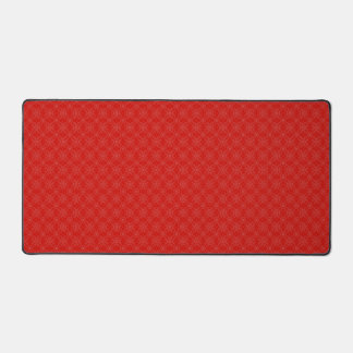 Red Pattern Artistic Design Desk Mat