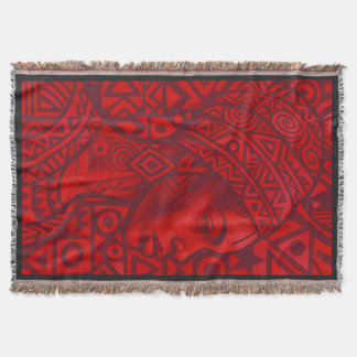 Red Pattern Throw Blanket
