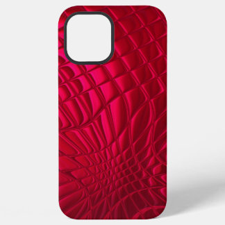 Red patterned iPhone 12 pro max case