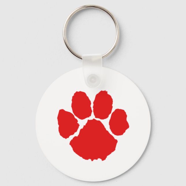 Red Paw  Coffee   Key Ring (Front)