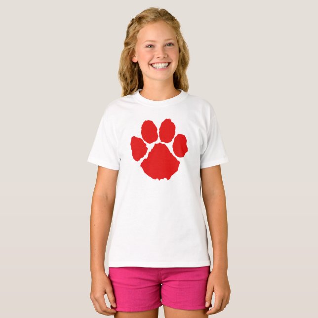 Red Paw T-Shirt (Front Full)