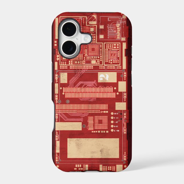 Red pcb circuit boart (Back)