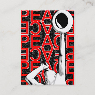 "Red Peace" Chubby Card