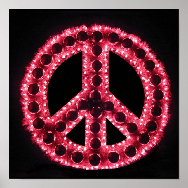 red peace sign poster (Front)
